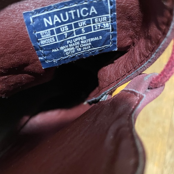 Nautica Wedges Burgundy size 7 - Picture 11 of 16